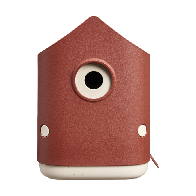 cosy bird house 18cm rosso toscano